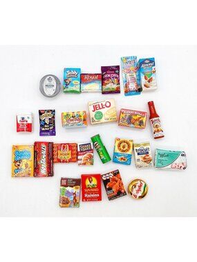Zuru Surprise Food Mini Brands Mixed Lot Of 24 Groceries Pringles Babybel